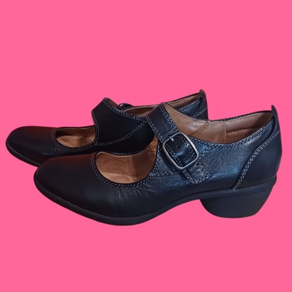 Comfortiva Womens Quanita Black Leather Mary Jane Shoes Size 6M - Picture 6 of 16